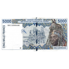 P313Cg Burkina Faso - 5000 Francs Year 1998